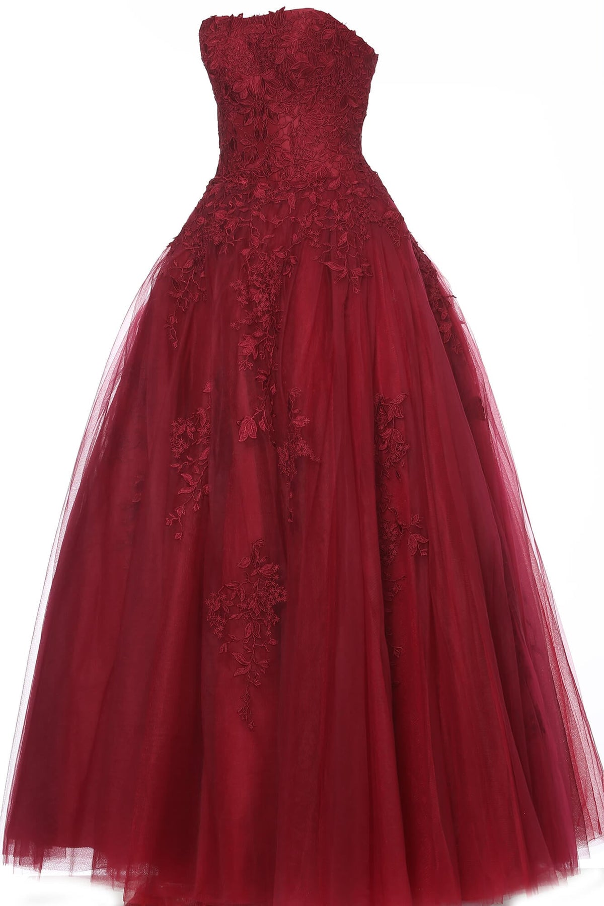Jovani Prom Dress Jovani 1831 Strapless Embroidered Ballgown