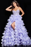 Jovani Prom Dress Jovani 37322 Corset Bodice Lilac Prom Dress