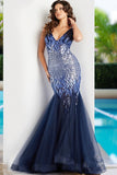 Jovani Prom Dress Jovani 38373 Embellished Mermaid Dress