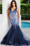 Jovani Prom Dress Jovani 38373 Embellished Mermaid Dress