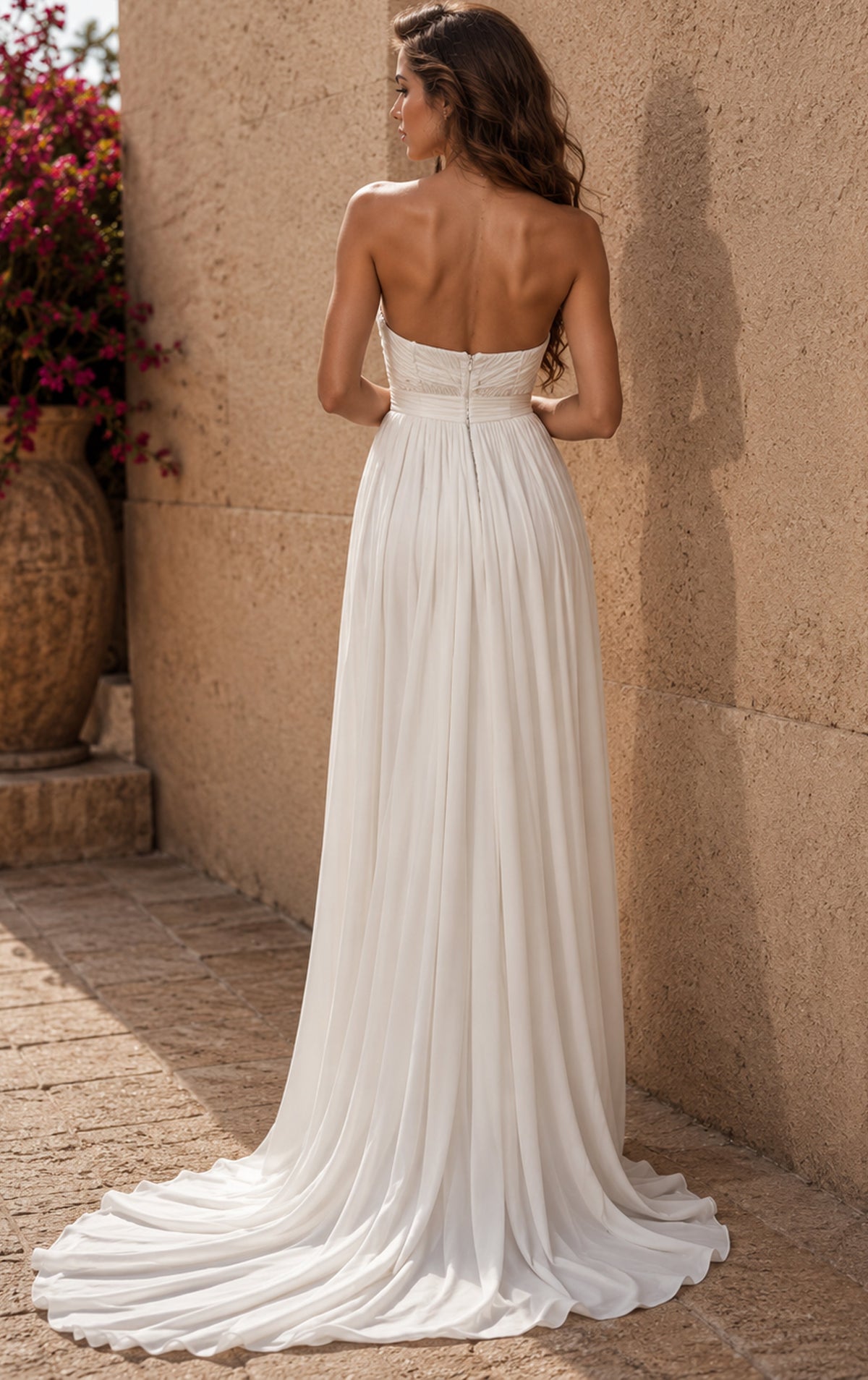 Jovani Prom Dress Jovani 49537 Ruched Strapless Sweetheart Slit Gown