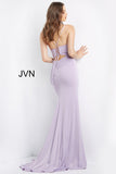 JVN by Jovani Evening Dresses JVN08569 JVN by Jovani Spaghetti Strap High Slit Prom Dress