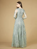 Lara Design Dress Lara 29209 - Long Sleeve Lace Ballgown With V-neck