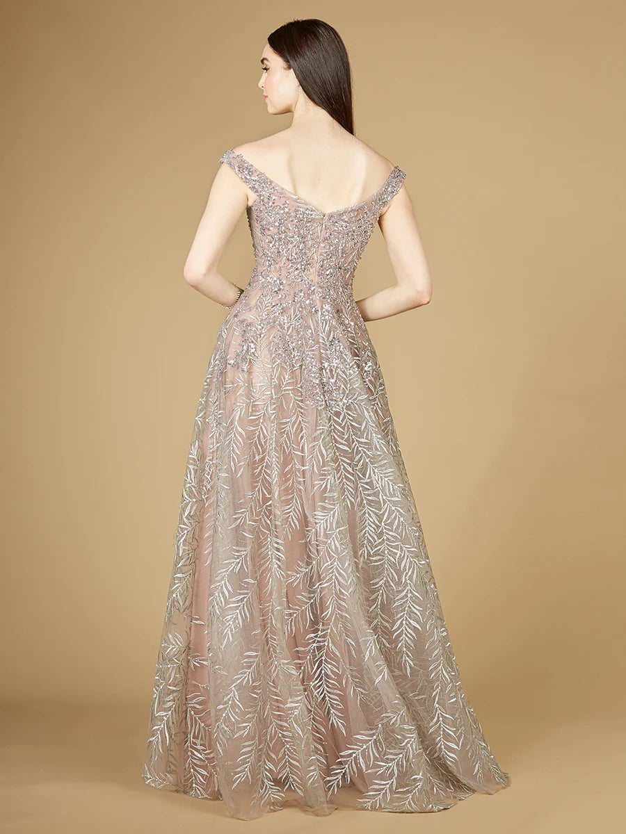 Lara Design Dress Lara 29211 - Elegant Off Shoulder Lace Ballgown