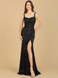 Lara Design Dress LARA 29285 - SWEETHEART NECKLINE, BEADED GOWN WITH SLIT