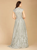 Lara Design Dress Lara 29296 - High Collar A-line Gown