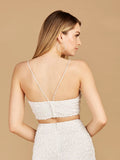 Lara Design Dress Lara 29312 - Spaghetti Strap Beaded Top