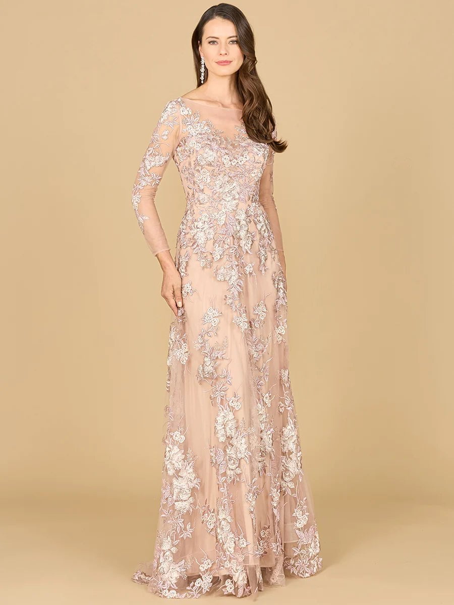 Lara Design Dress Lara 29327 Long Sleeve Modest Lace Gown