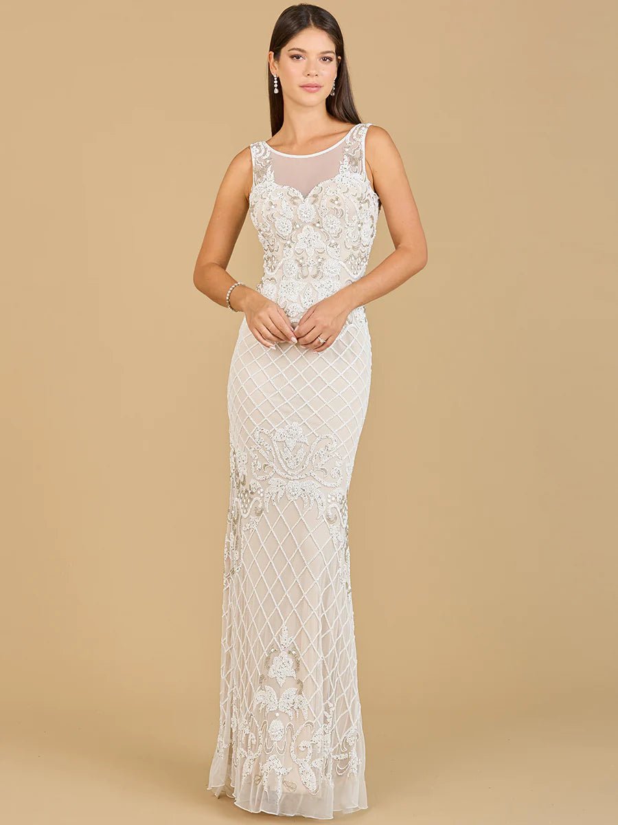 Georges Hobeika Sleeveless Gown with Overlay- District 5 Boutique