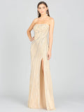 Lara Design Dress LARA 9987 - FREDDY STRAPLESS BEADED GOWN