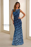 Mon Cheri Montage mother of bride dress 4 / Navy/Light Blue/Multi Mon Cheri Montage 119958 Mother Of The Bride Dress