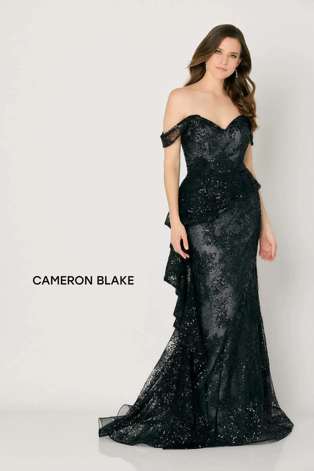 Cameron Blake by Mon Cheri CB791 Embroidered Sequin Dress