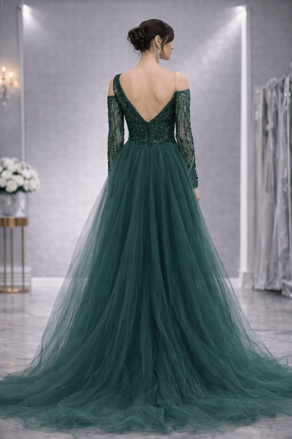 The Ariel Gown custom made by NoraCoutureNY - NorasBridalBoutiqueNY