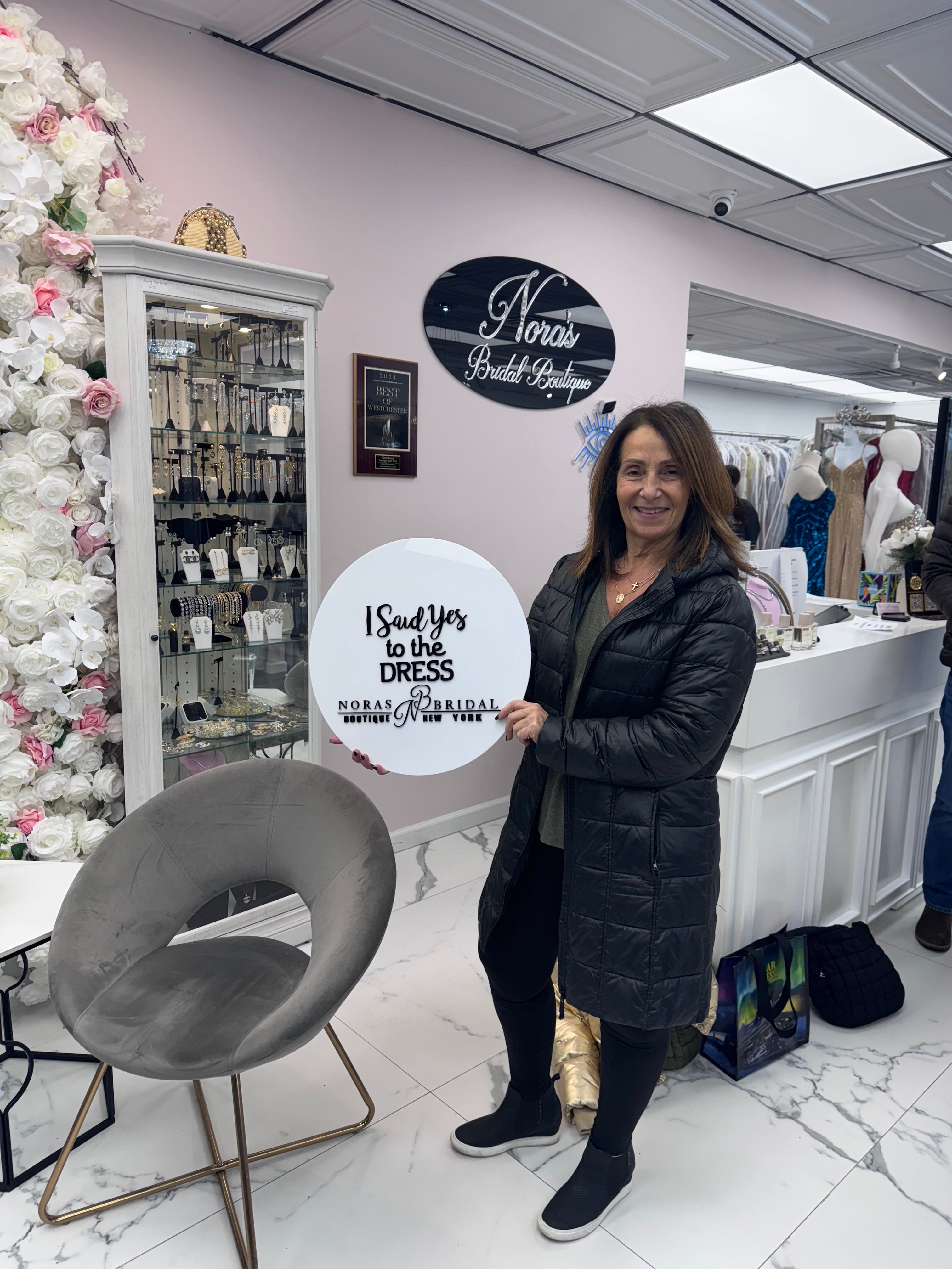 NorasBridalBoutiqueNY One Hour One on One Styling Appointment Booking Exclusive with Nora the Owner