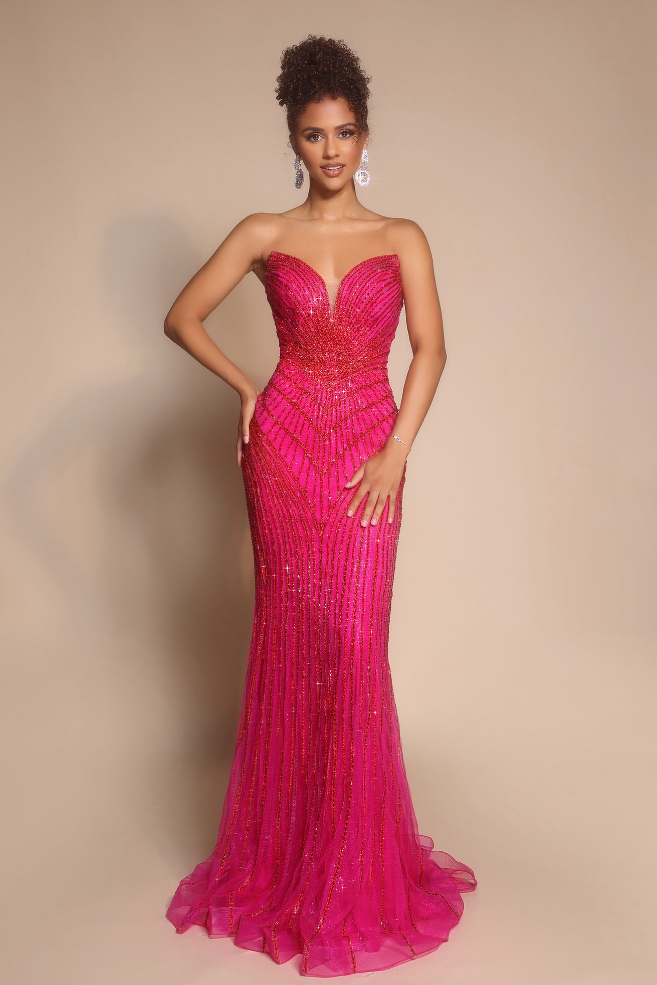 Portia and Scarlett Dress 0 / Fuchsia Portia and Scarlett PS26004