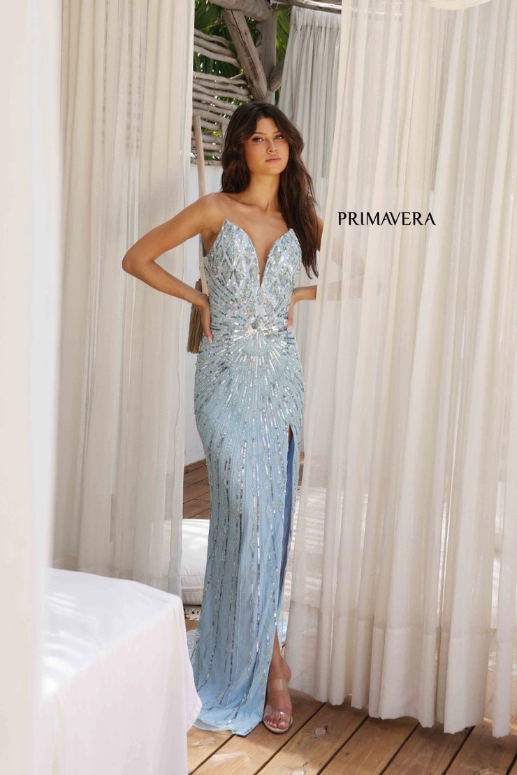 Primavera Couture Prom Dress Powder Blue / 000 Primavera Couture 4301