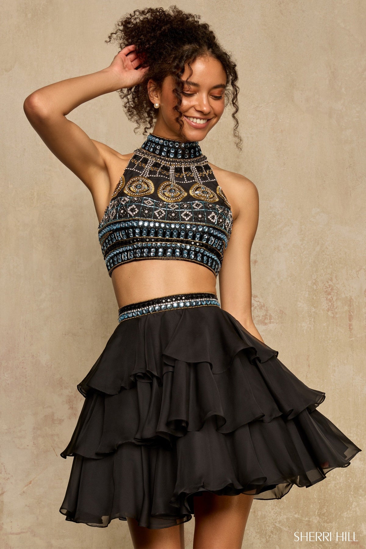 Sherri Hill Prom Dress Black / 000 Sherri Hill 58399