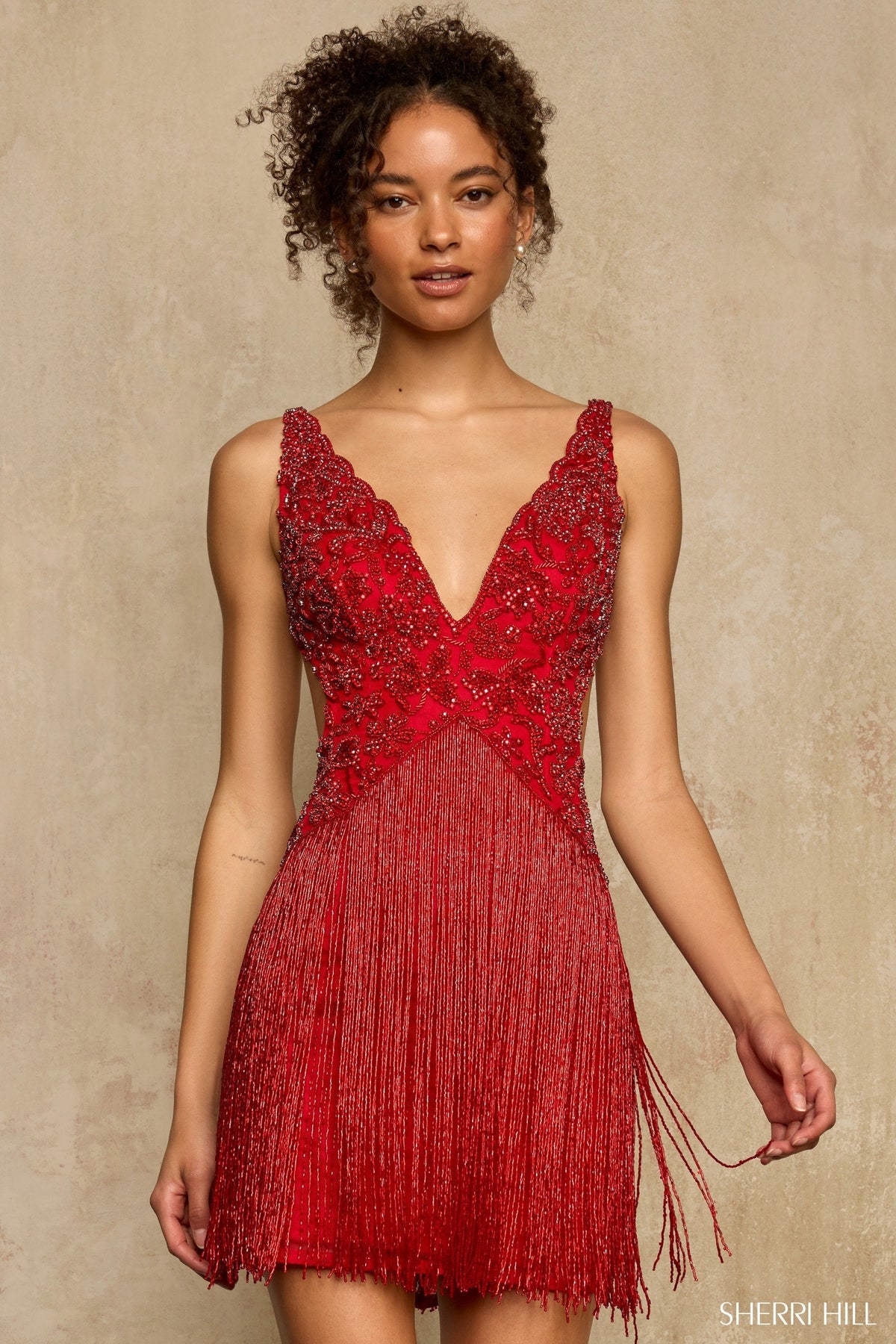 Sherri Hill Prom Dress Red / 000 Sherri Hill 67070