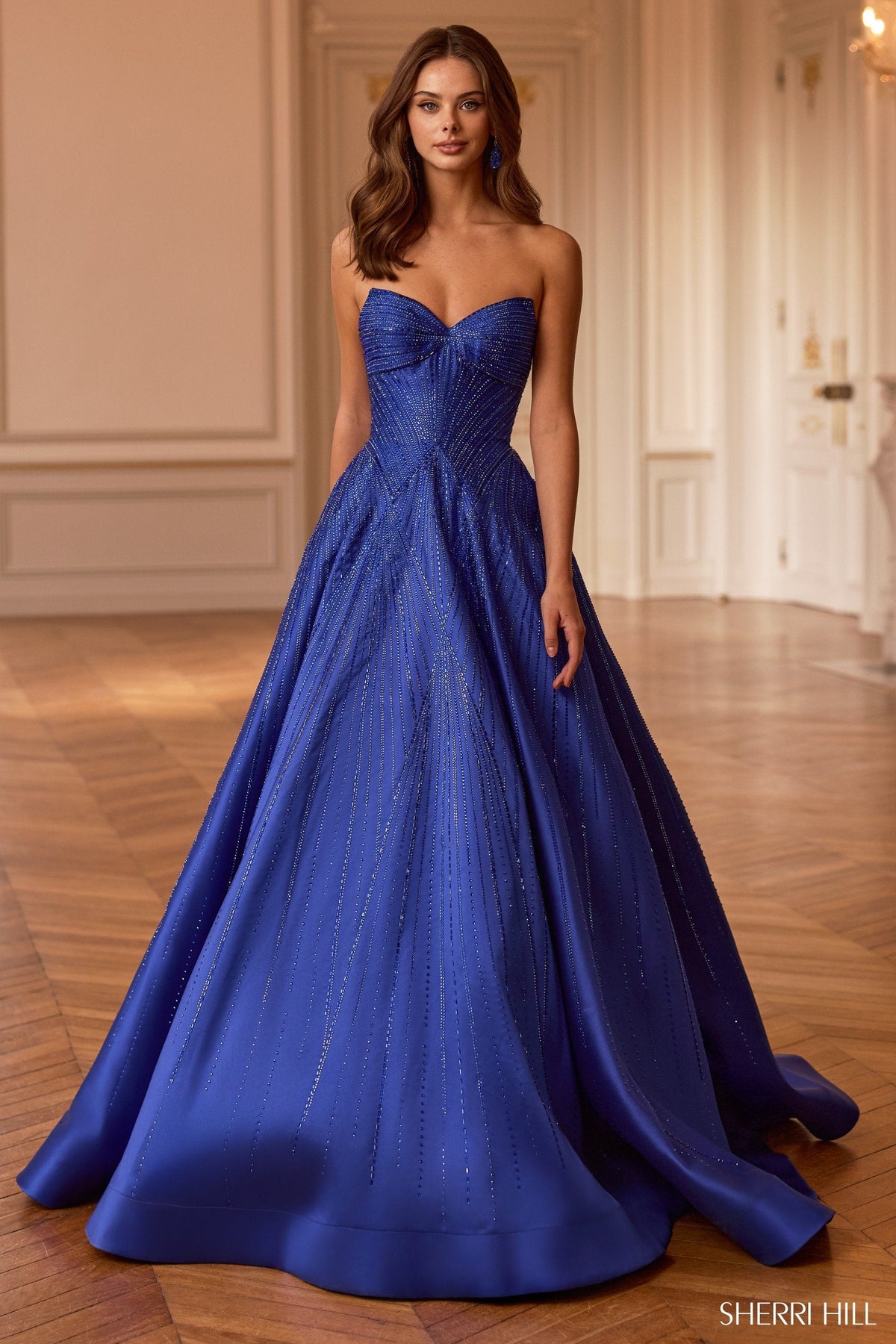 Sherri Hill Prom Dress Royal / 000 Sherri Hill 58327