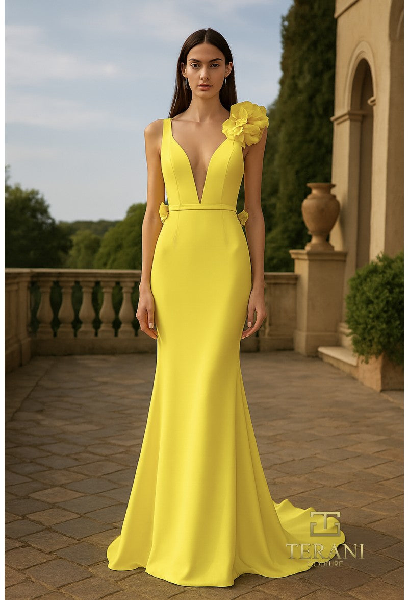 Terani Couture Evening Dress Citrine / 2 Terani Couture 261P6061