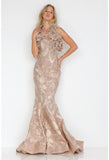 Terani Couture Evening Dress Terani Couture 1921E0136 Striking Flower and Feather Strapless Evening Gown