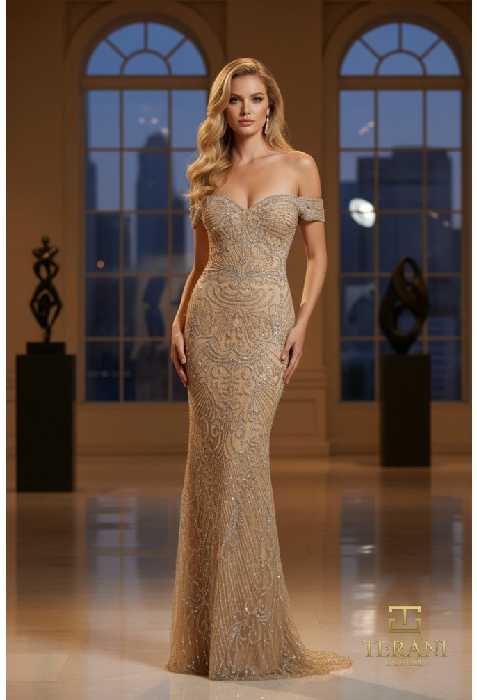 Terani Couture Evening Dress Terani Couture 252GL5208