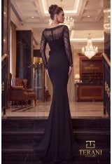 Terani Couture Mother of the Bride Dress Terani Couture 262M7293 Round Neck Long Mother of the Bride Dress