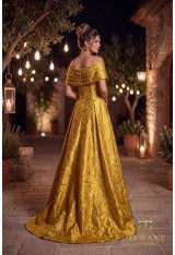 Terani Couture Mother of the Bride Dress Terani Couture 262M7299 Off-Shoulder Long Mother of the Bride Dress