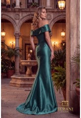 Terani Couture Mother of the Bride Dress Terani Couture 262M7517 Off-Shoulder Long Mother of the Bride Dress