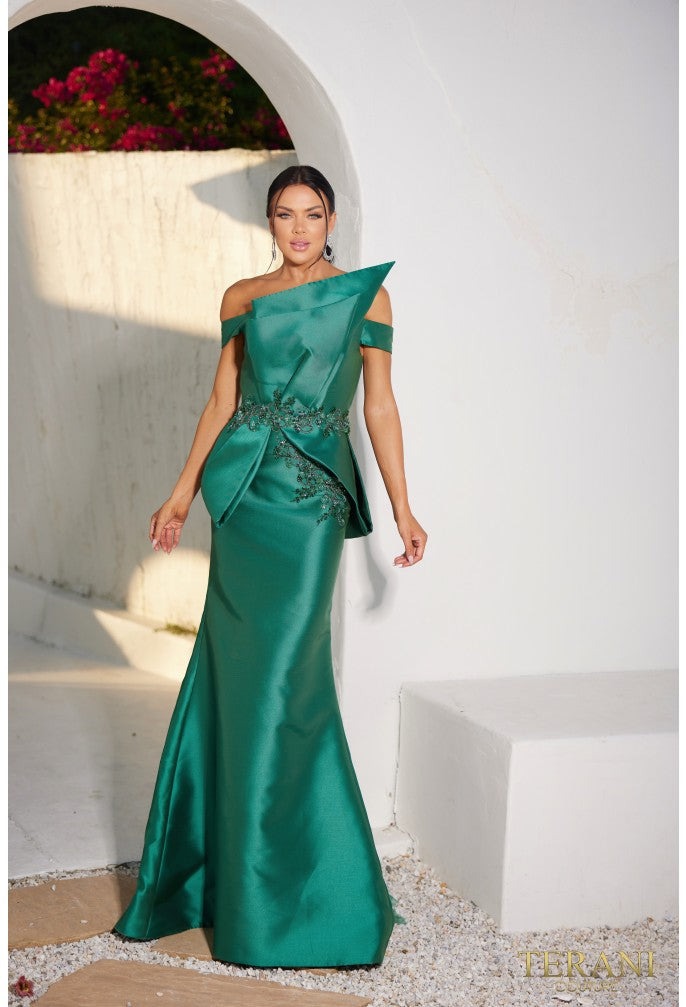 Terani Couture Mother of the Bride Emerald / 0 Terani Couture 232E1241
