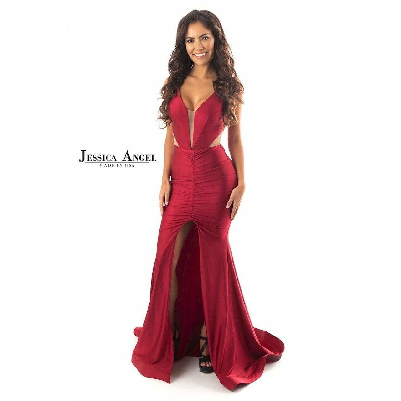 Jessica Angels Evening Dress Jessica Angel 363 V Neckline Dress