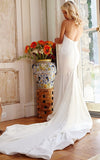 Jovani bridal dress Jovani Bridal JB04879 Off White Pleated Bust Sheath Strapless Wedding Gown
