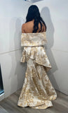 Jovani Dresses Jovani 23624 Gold Strapless Mermaid Evening Dress