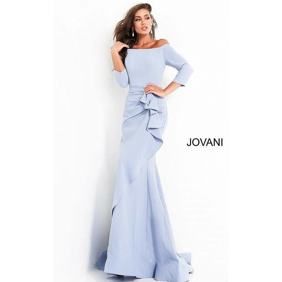 Jovani Evening Dress Jovani 00446 Off the Shoulder Ruched Dress