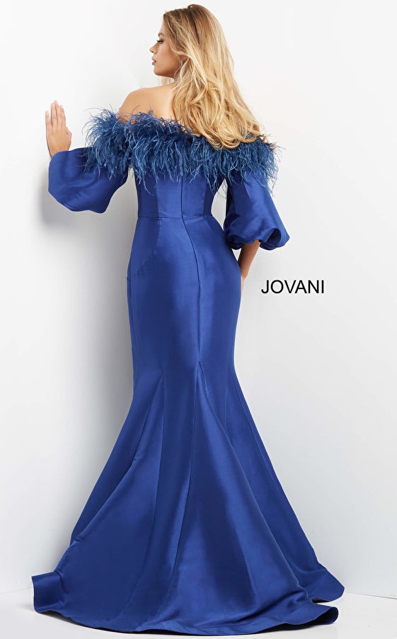 Jovani Evening Dress Jovani 08356 Royal Blue Long Evening Dress