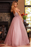 Jovani Evening Dress Jovani 24051 Ice Pink Embellished Bodice Evening Ballgown