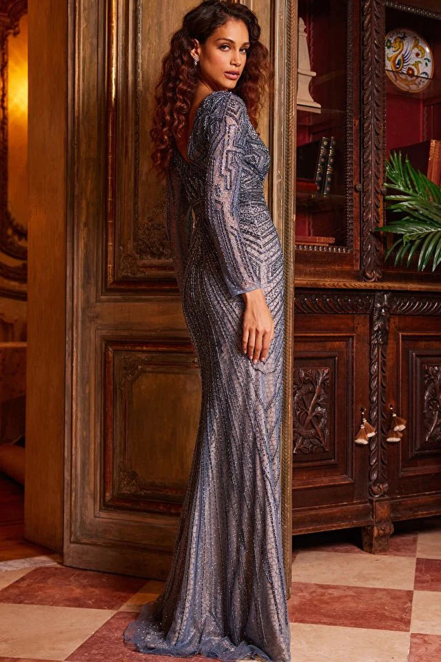 Sequins & Zari Embellished Designer Gown With Dupatta | MARIYAH-5236 |  Cilory.com