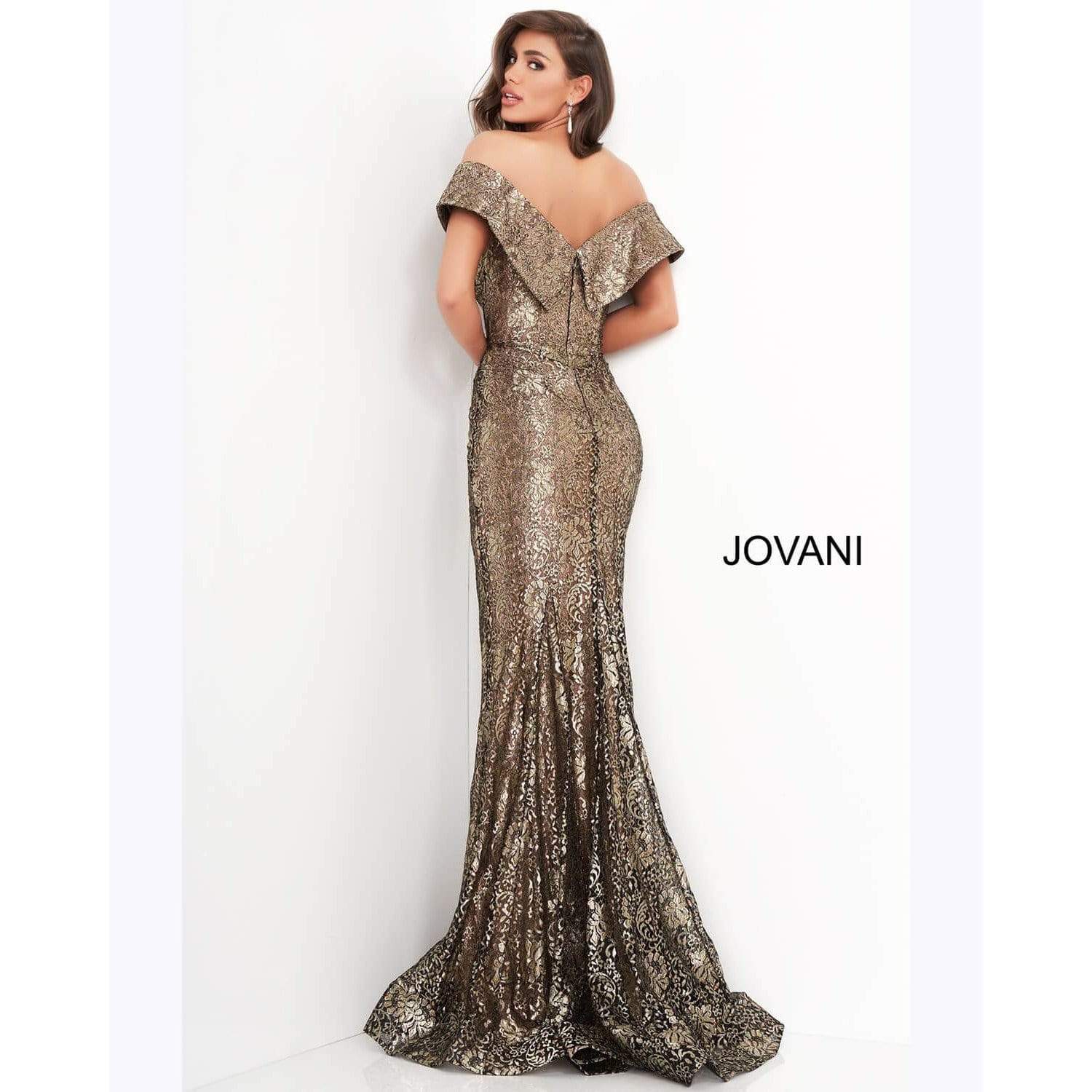 Jovani Evening Dress Jovani off the shoulder long evening gown 02920