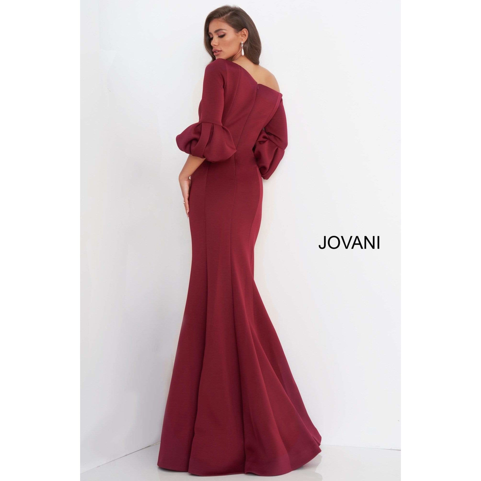 Jovani Evening Gown Jovani 39739 Off The Shoulder Scuba Mother of the Bride Dress