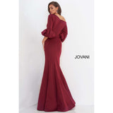 Jovani Evening Gown Jovani 39739 Off The Shoulder Scuba Mother of the Bride Dress