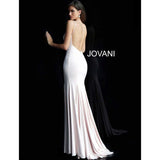 Jovani Prom Dress Backless Embellished Jersey Jovani Dress 63563