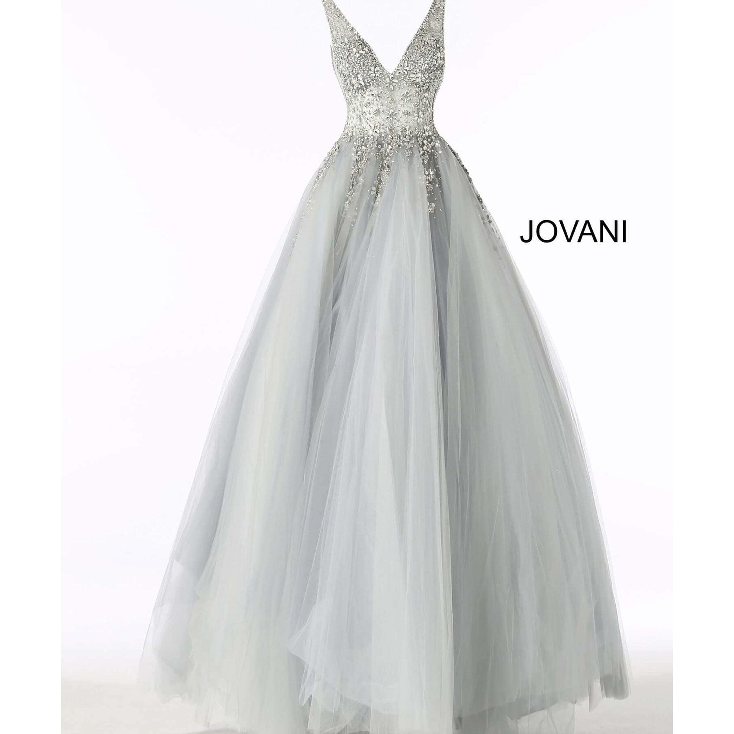 Jovani Prom Dress Crystal Embellished Bodice Prom Ballgown 65379