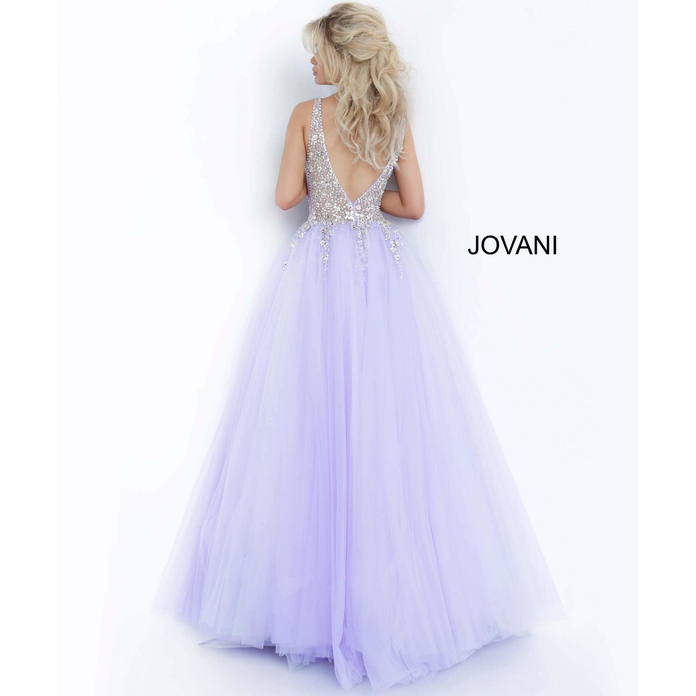 Jovani Prom Dress Crystal Embellished Bodice Prom Ballgown 65379