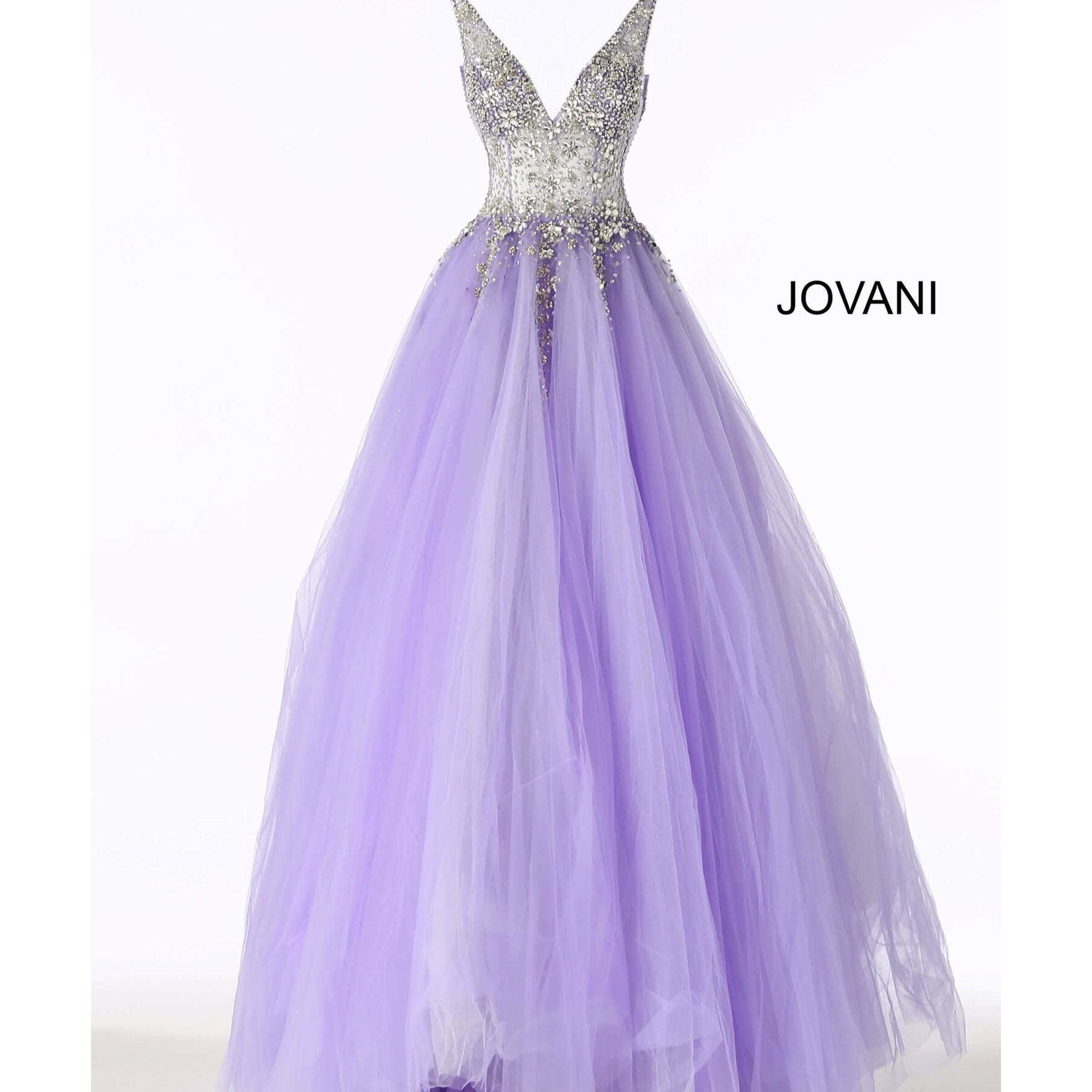 Jovani Prom Dress Crystal Embellished Bodice Prom Ballgown 65379