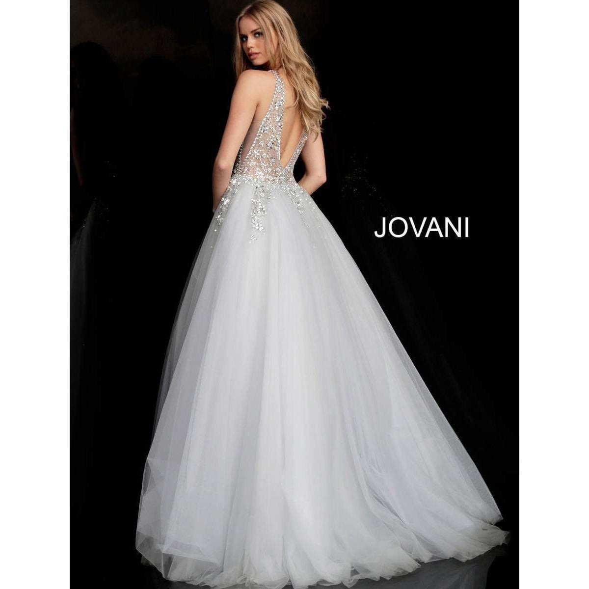 Jovani Prom Dress Crystal Embellished Bodice Prom Ballgown 65379