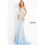 Jovani Prom Dress Embellished Lace Cut Outs Prom Dress 00780