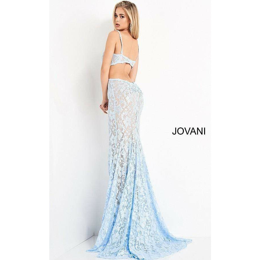 Jovani Prom Dress Embellished Lace Cut Outs Prom Dress 00780