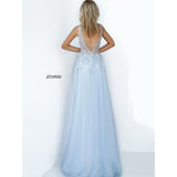 Jovani Prom Dress Embellished Sheer Bodice Tulle Jovani Prom Dress 4019