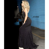 Jovani Prom Dress Jovani 1114 Black Beaded Sexy Prom Dress