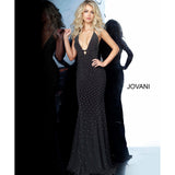 Jovani 1114 Black Beaded Sexy Prom Dress - NorasBridalBoutiqueNY